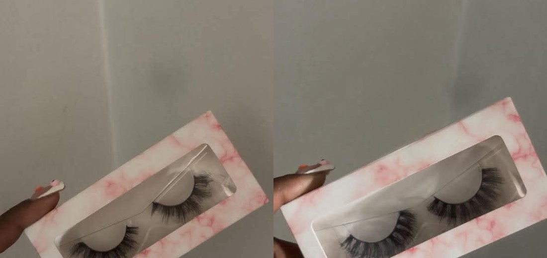 Luxury lashes in pink packaging